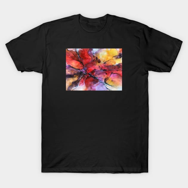 Nature 0412 abstract watercolor T-Shirt by Andreuccetti Art